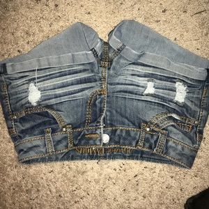Almost famous jean shorts